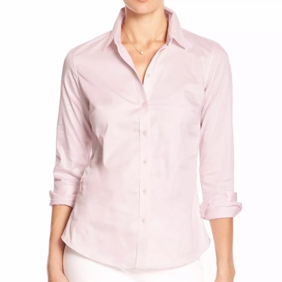 Banana Republic Tops - Banana Republic light pink button down shirt